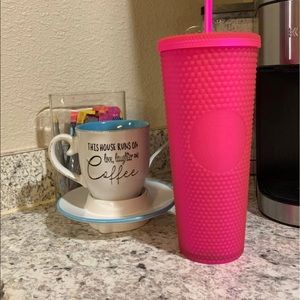 Starbucks hot pink tumbler